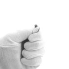 Image 9 of White gold solitaire ring with diamond | 0.15 ct.