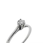 Image 3 of White gold solitaire ring with diamond | 0.25 ct.