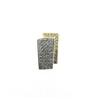 Two-tone gold pendant pavé set with diamond | 0.24 ct.