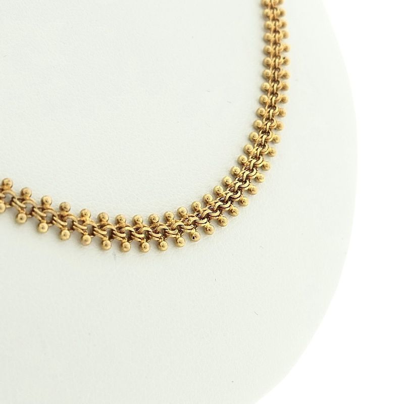 Image 5 of Gold gallery wire link chain | 46.5 cm