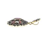 Image 11 of Vintage gold entourage pendant with garnet