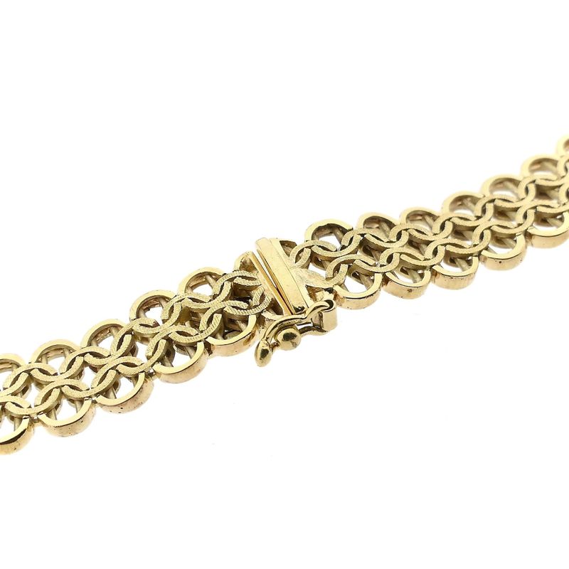 Image 4 of Gold Fantasy Link Necklace; 14 Karat; 43.5 cm