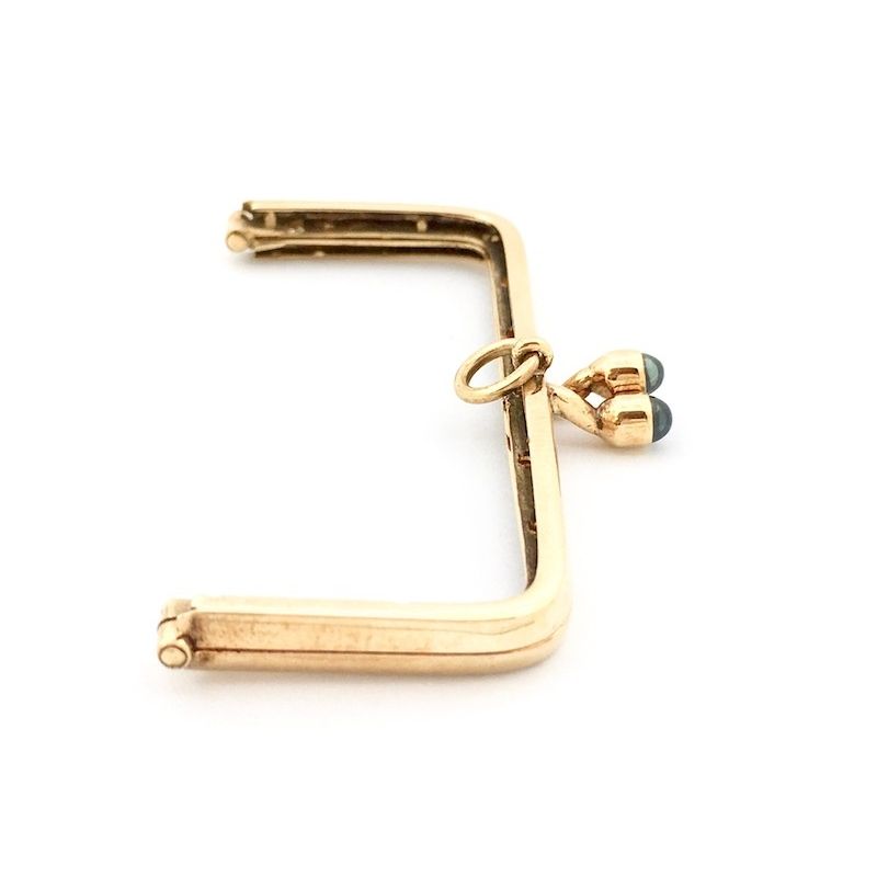 Image 2 of Gold wallet clasp | 14 carat sapphire