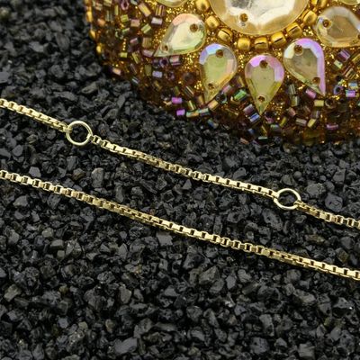 Image 2 of Golden Venetian link chain
