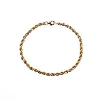 18K Gold Twisted Bracelet | 19 cm