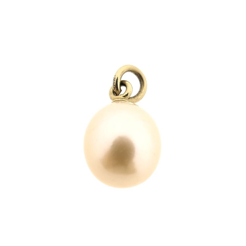 Image 1 of 18 ct. Gold pendant with cultured pearl