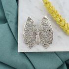 Image 2 of Silver brooch of a butterfly
