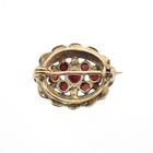Image 5 of Vintage gold brooch with garnet