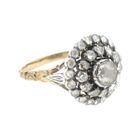 Image 8 of Victorian cocktail ring with rose-cut diamonds | approx. 0.94 ct.