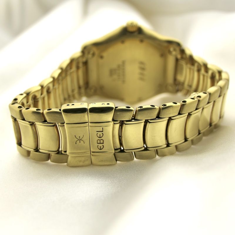 Image 13 of Ebel 1911 'Diamonds' 887911; 18k gold watch with diamonds