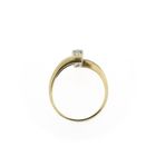 Image 5 of Two-tone gold solitaire ring with diamond | 0.15 ct.