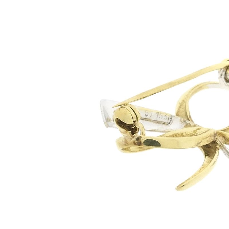 Image 5 of Two-tone gold brooch as a bow