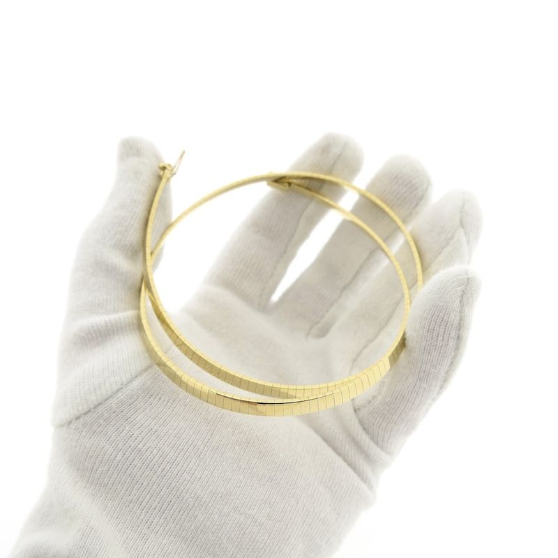 Image 7 of Gold Omega link necklace | 44 cm