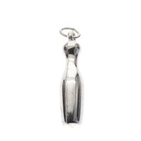 Silver charm; Bowling pin