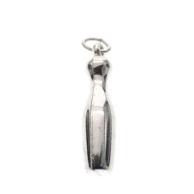 Image 1 of Silver charm; Bowling pin