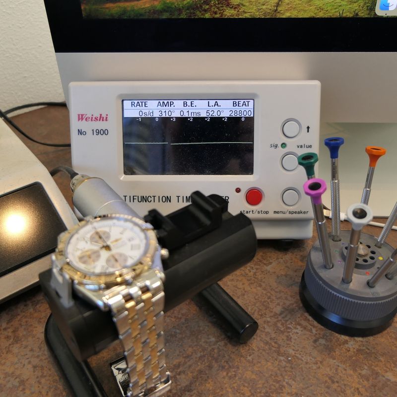 Image 21 of Breitling Crosswind D13355; 18k gold/steel chronograph men's watch