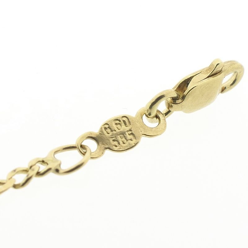 Image 6 of Gold Figaro link bracelet