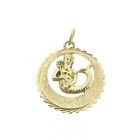 Image 7 of Gold zodiac sign pendant; Aquarius
