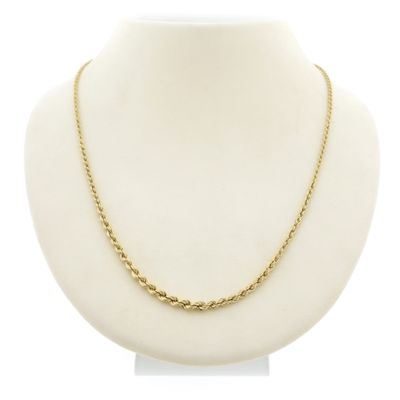 Image 1 of Gold twisted link chain | 45.5 cm