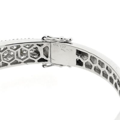 Image 2 of White gold bracelet with diamonds; Size S/M