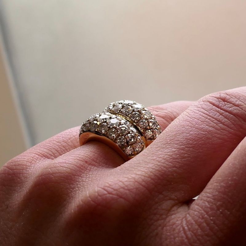 Image 7 of Luxury Gold Ring with Diamonds; Approx. 4.82 ct.