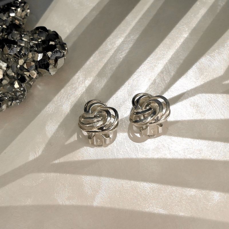 Image 2 of Silver clip-on earrings