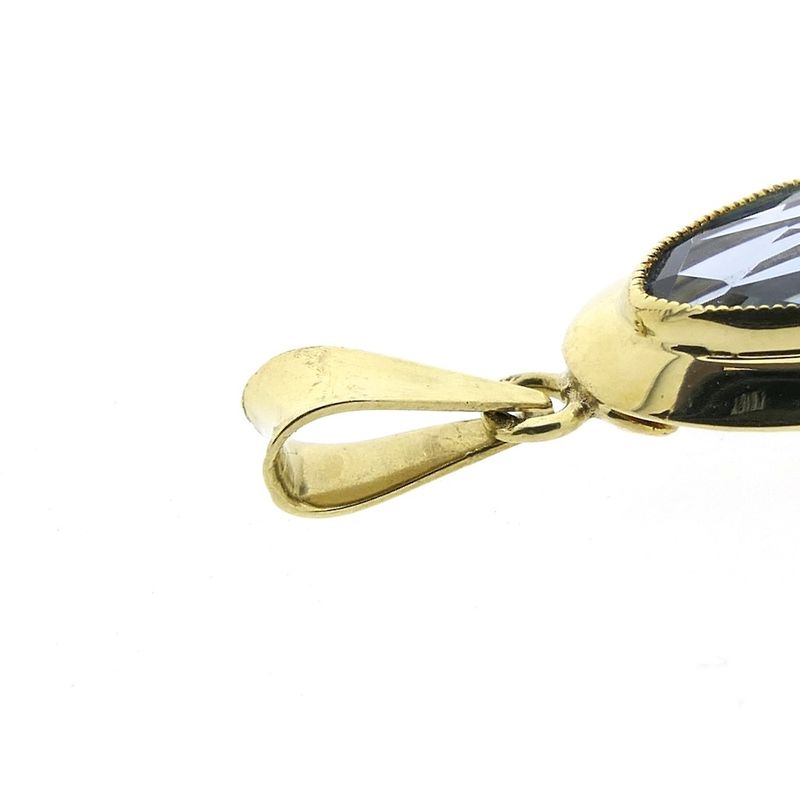 Image 7 of Gold pendant with topaz