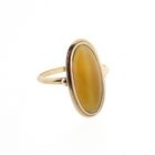 Image 3 of Gold ring with yellow tiger's eye | Vintage