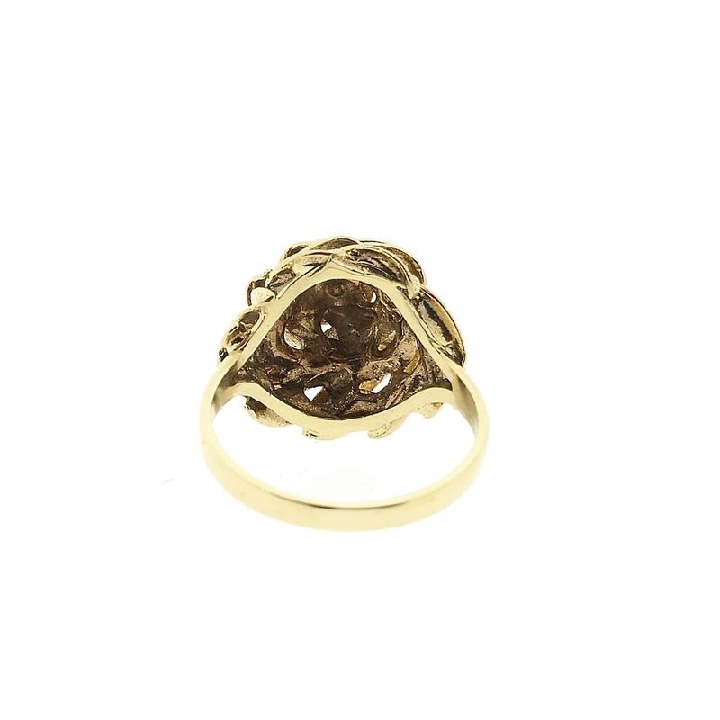 Image 4 of Gold ring with leaves