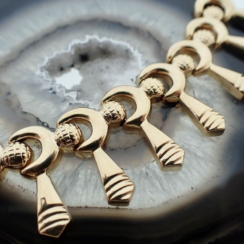 Image 4 of Gold Cleopatra link necklace