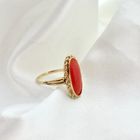 Image 5 of Gold ring with red coral | Vintage