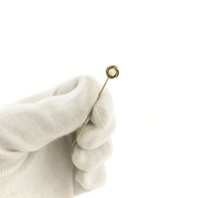Image 1 of Gold lapel pin, tie pin with pearl