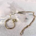 Image 2 of Gold gourmet link bracelet with diamond