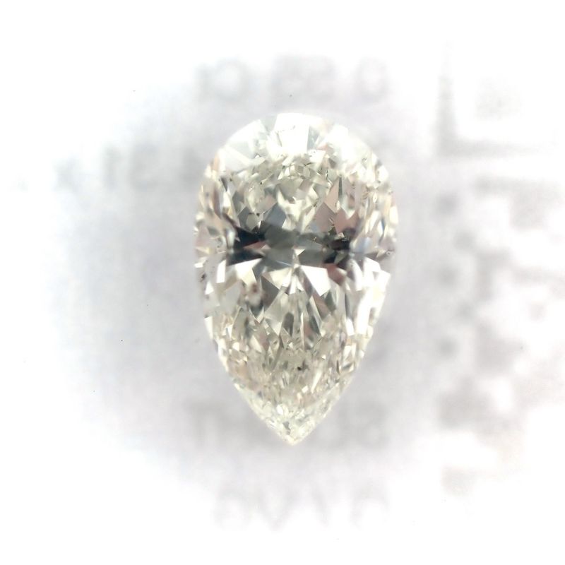 Image 2 of 0.55 ct. Pear cut diamond H/ SI2 + IGI Certificate - Natural diamond