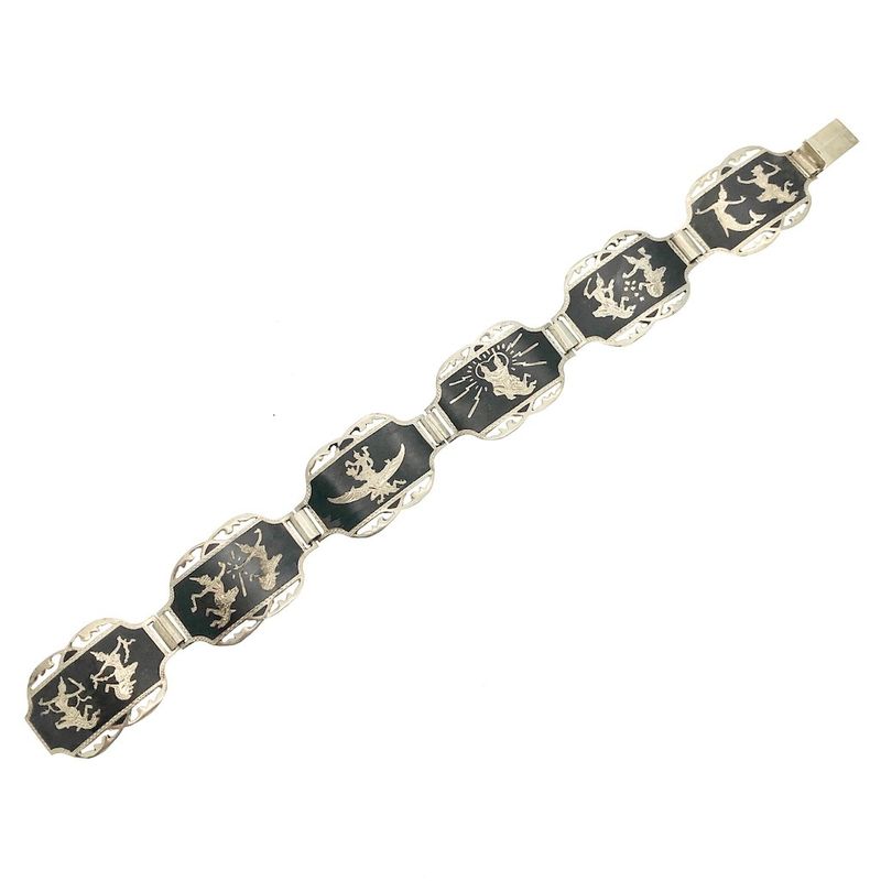 Image 9 of Siam silver Wayang bracelet | 18 cm