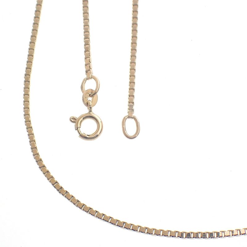 Image 1 of Rose gold Venetian link chain