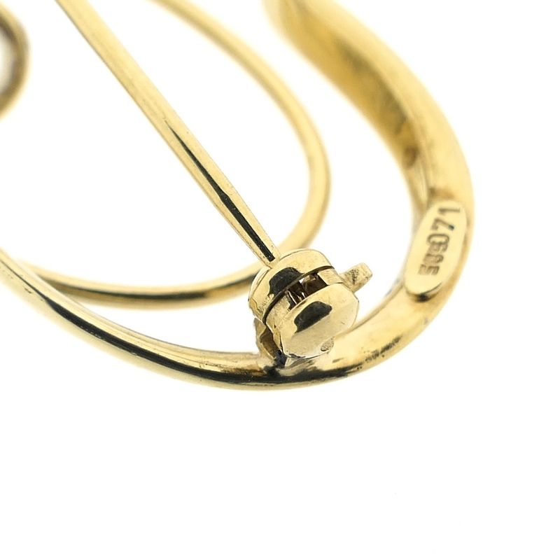 Image 5 of Golden abstract brooch