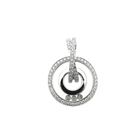 Image 1 of White gold pendant with diamonds