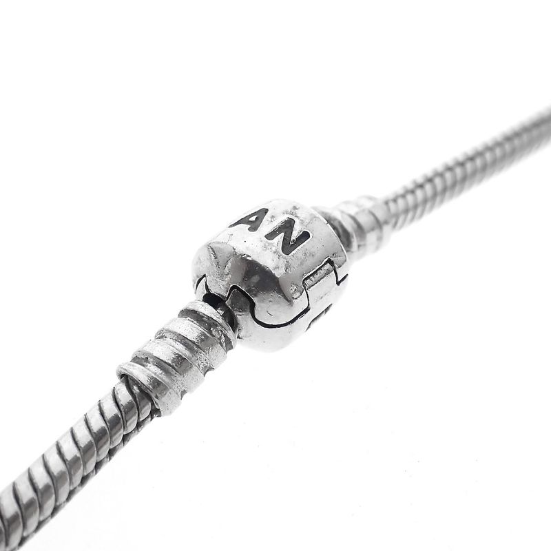 Image 3 of Pandora necklace; Silver; Snake Chain | 46.5 cm