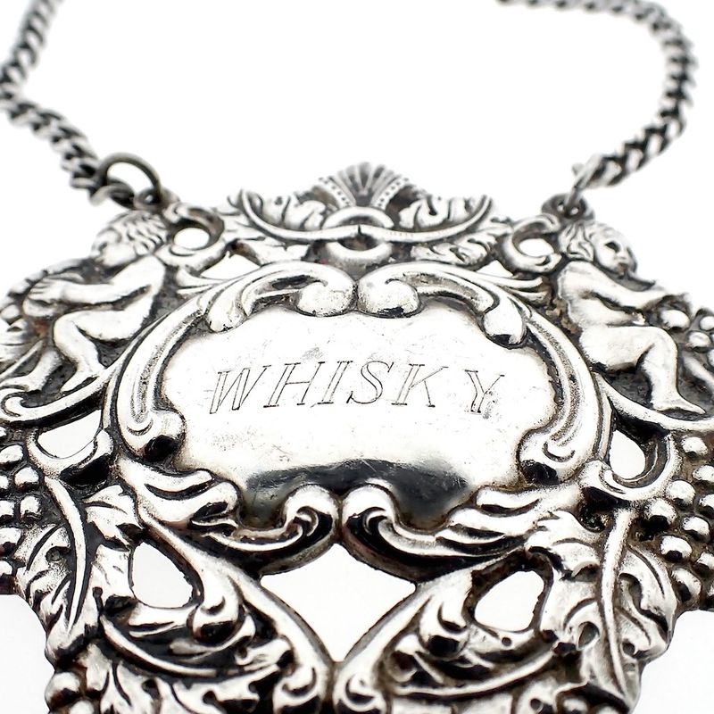 Image 4 of Silver bottle pendant for whisky | Vintage