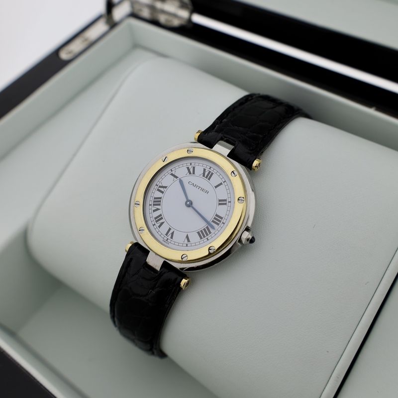 Image 15 of Cartier Santos Vendôme Ronde 8191; 18k gold/steel women's watch