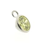 Image 7 of Silver pendant with colored zirconia