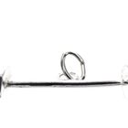 Image 4 of Silver pendant of a dumbbell