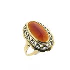 Image 1 of Gold ring with carnelian | Vintage