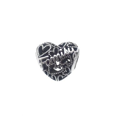 Pandora Moments charm; Silver; Family Heart Image 1 of Pandora Moments charm; Silver; Family Heart