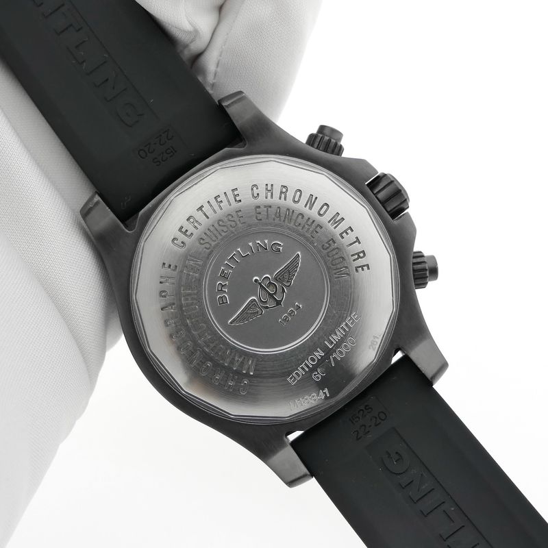 Image 10 of Breitling SuperOcean II Blacksteel Limited Edition M13341; Automatic men's diving watch