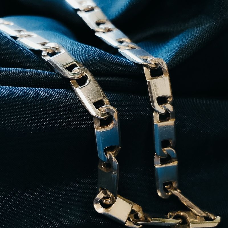 Image 2 of Silver fantasy link chain | 49.5 cm