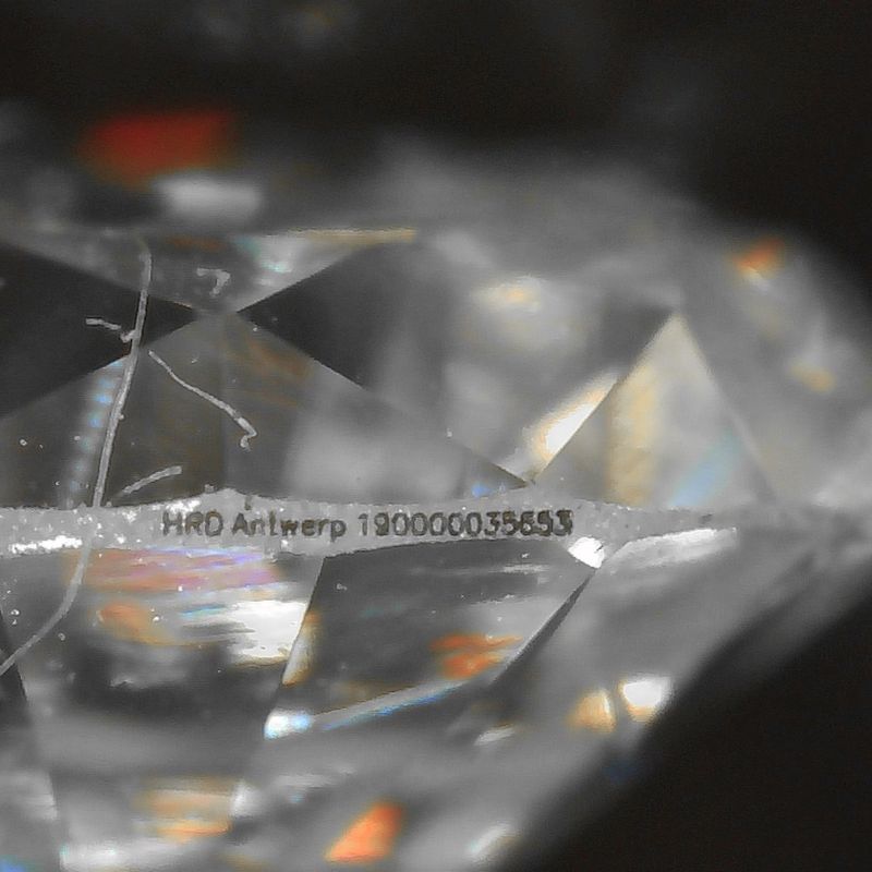 Image 6 of 0.22 ct. Brilliant cut diamond H/SI2 + HRD Certificate - Natural diamond