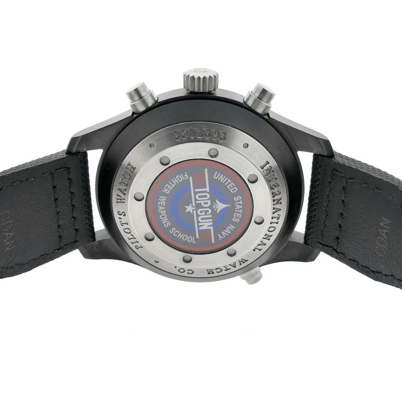 Image 21 of IWC Pilot's Watch Double Chronograph 'Topgun' IW379901; Automatic men's watch