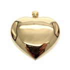 Image 5 of Silver pendant of a large gold-plated heart